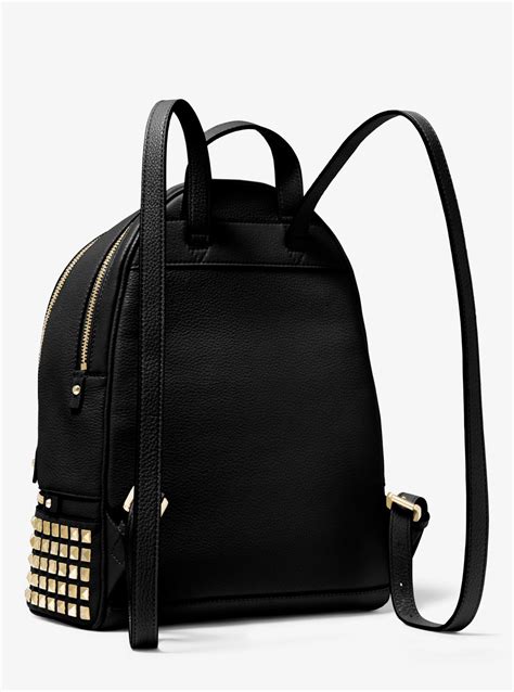 Rhea Medium Studded Pebbled Leather Backpack 